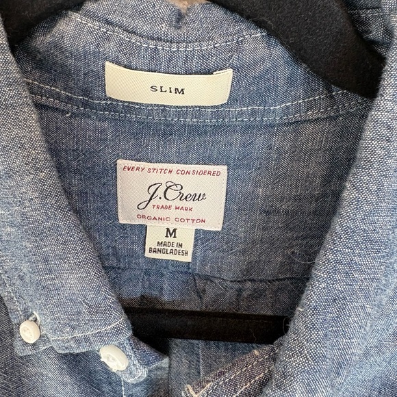 J.Crew Chambray Shirts Bundle of 2 (1-Year & 5-Year Wash) – Medium Slim Fit EUC - Picture 3 of 11